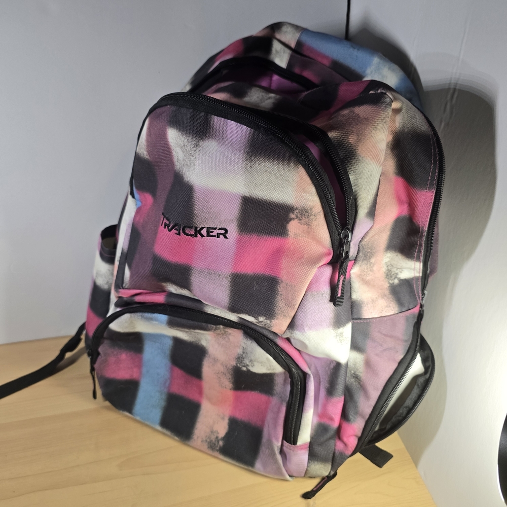 Tracker Multicolor Plaid Backpack
